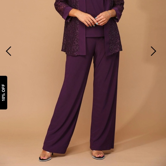 4XL Formal Pantsuit NWT in Plum - Picture 3 of 6